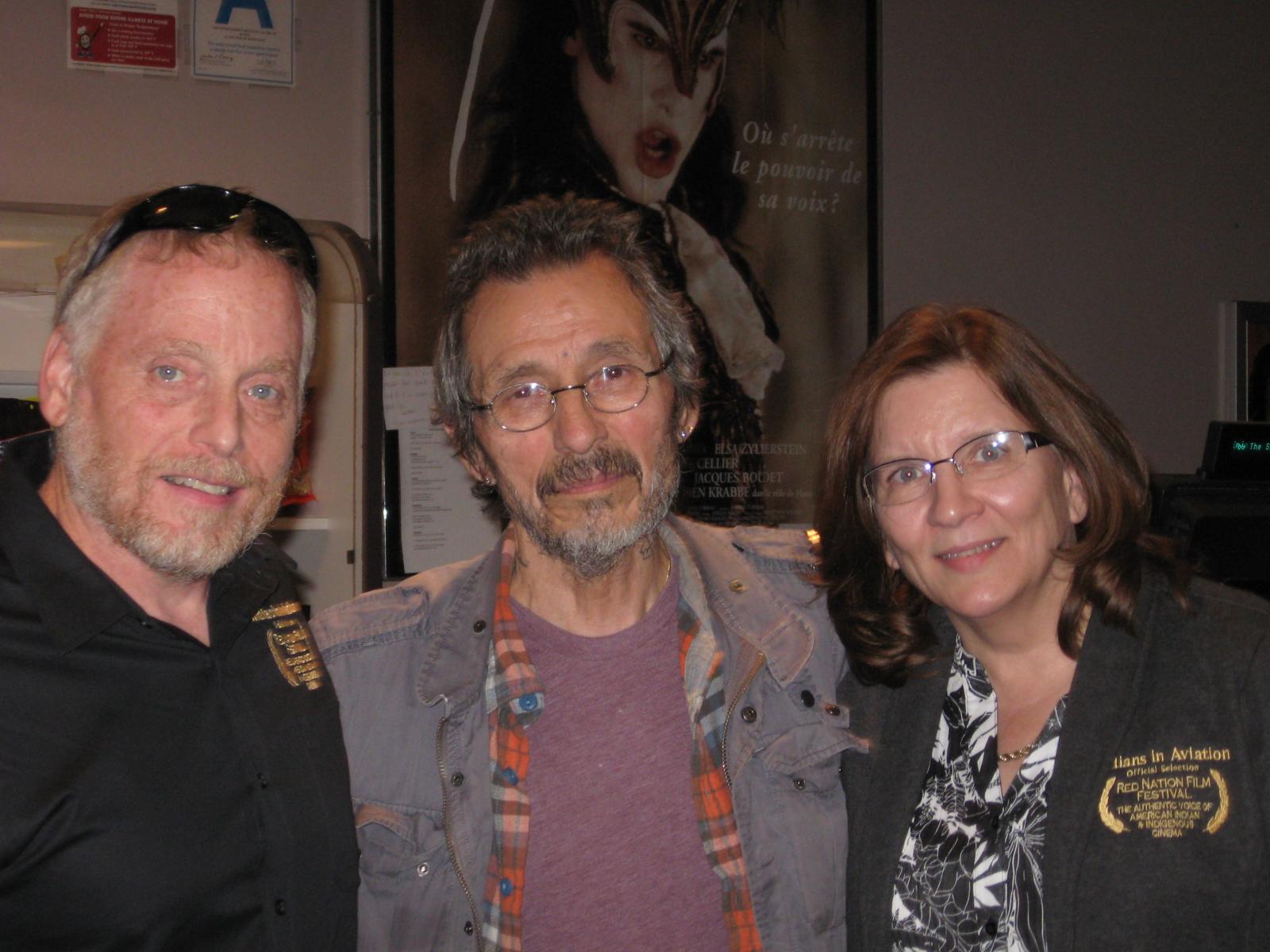 Douglas Robertson, John Trudell, Annetta Thieding, Beverly Hills, CA.